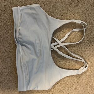 White Lululemon energy bra. Size 10